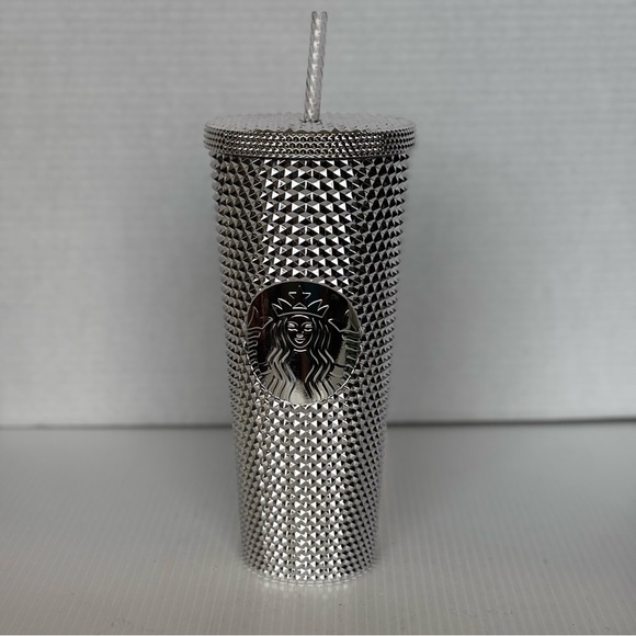 Disneyland Resort Starbucks Mickey Mouse  Tumbler with Straw  Silver 2021 - Picture 3 of 9
